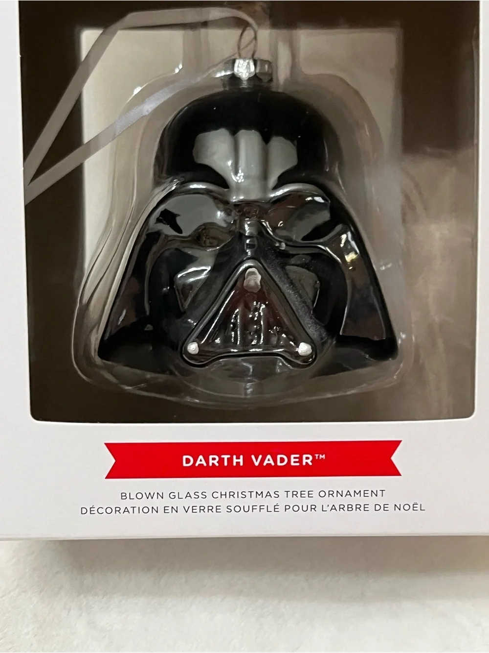 Hallmark Star Wars Darth Vader Blown Glass Christmas Ornament NIB